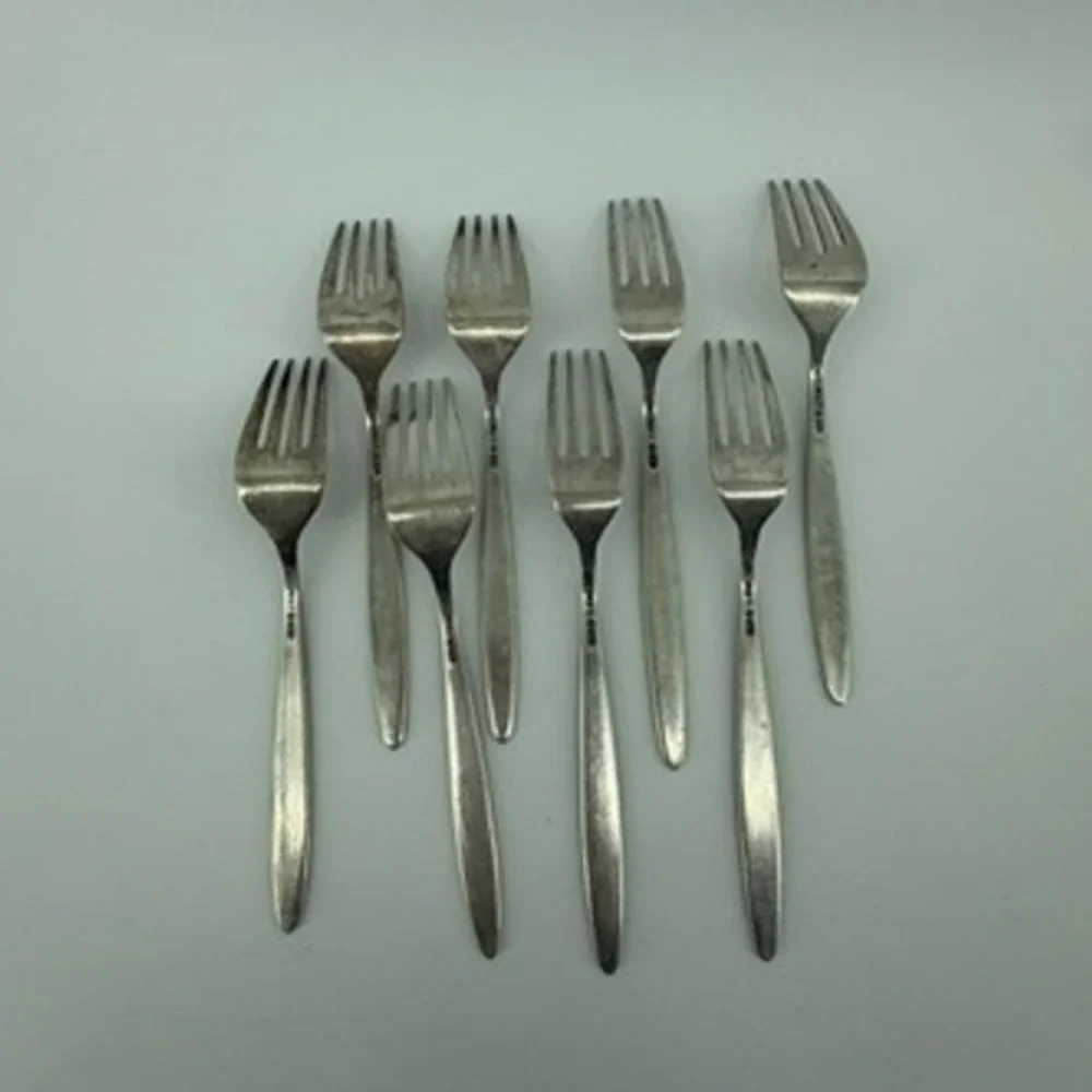 Towle 1968 Candleglow Stainless Flatware Set 27pc Textured MCM Mid-Century